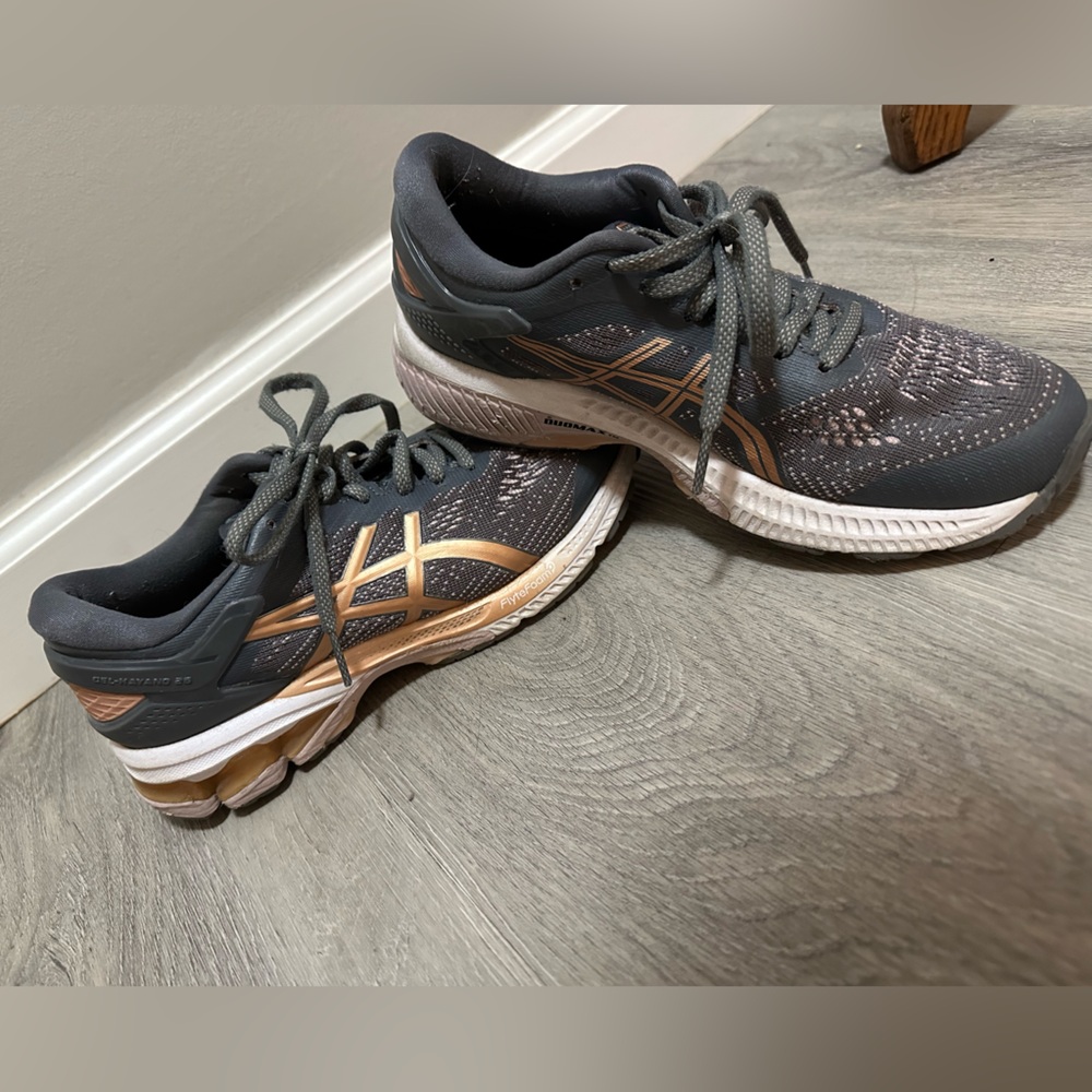 Asics gray and pink Sneakers